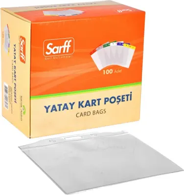 SARFF 12X11CM GÜVENLİK KART POŞETİ - 100ADET