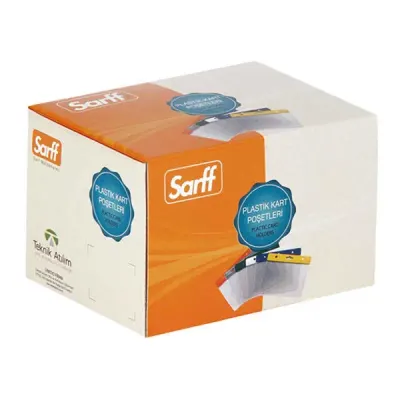 SARFF 10X14.5CM ŞEFFAF KART POŞETİ - 100ADET