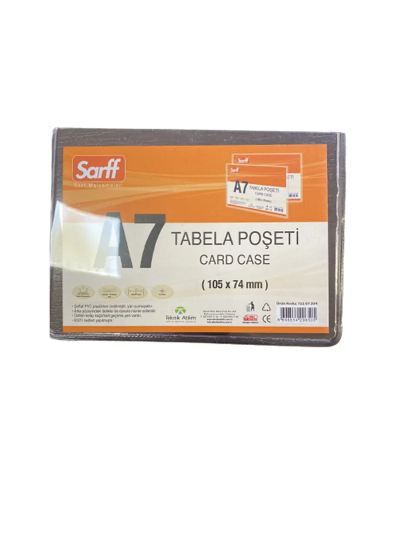 SARFF A7 (74×105MM) TABELA POŞETLERİ - 10ADET