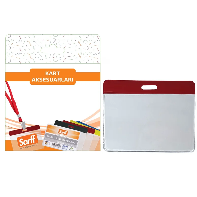 SARFF 9.5X7.5CM KIRMIZI KART POŞETİ BLİSTER - 10ADET