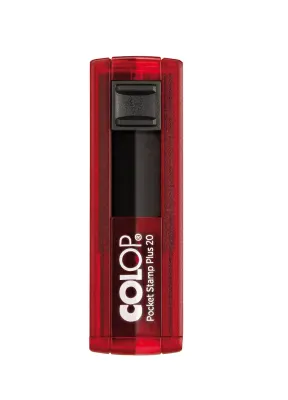 COLOP CEP20 KAŞE KIRMIZI KASA SİYAH KEÇE - 14X38MM
