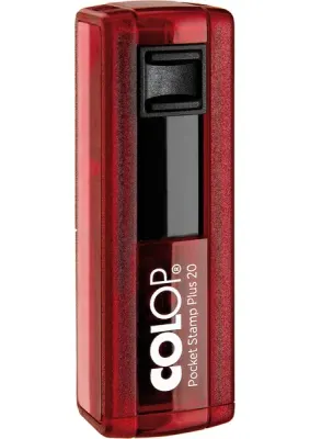 COLOP CEP20 KAŞE KIRMIZI KASA MAVİ KEÇE - 14X38MM