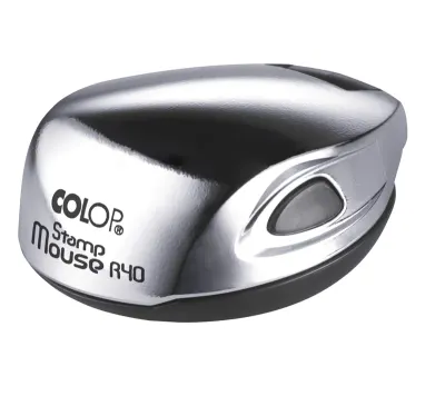 COLOP STAMP MOUSE R40 KROM KASA MAVİ KEÇE - 40MM