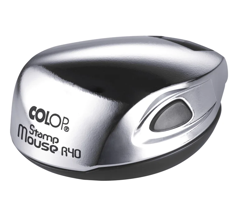 COLOP STAMP MOUSE R40 KROM KASA MAVİ KEÇE - 40MM