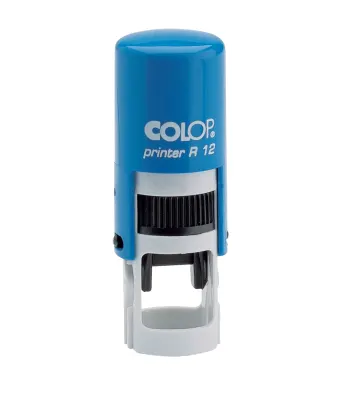 COLOP R12 YUVARLAK MAVİ KASA MAVİ KEÇE - 12MM