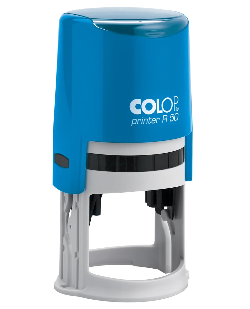COLOP R50 YUVARLAK MAVİ KASA MAVİ KEÇE - 50MM