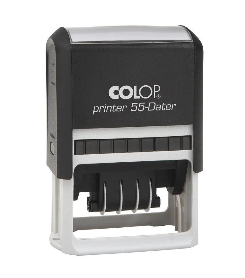 COLOP PRINTER 55 TARİH KAŞE(TR) SİYAH KASA SİYAH KEÇE - 40X60MM