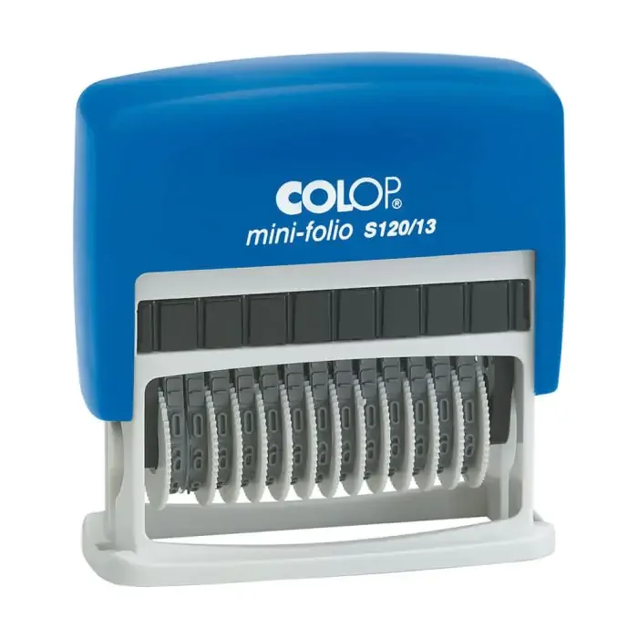 COLOP S120/13 TARİH KAŞE(TR) MAVİ KASA MAVİ KEÇE - 4X42MM
