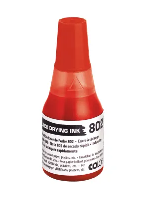 COLOP 802 25ML ÇABUK KURUYAN MÜREKKEP KIRMIZI