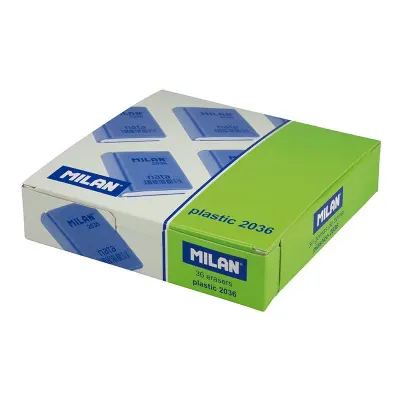 MILAN CPM2036 NATA® KİTAP ŞEKLİNDE PLASTİK SİLGİ - 36ADET