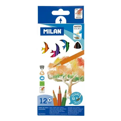 MILAN 0742312 AQUARELL KURU SULU BOYA (2.9MM UÇ) -12'Lİ