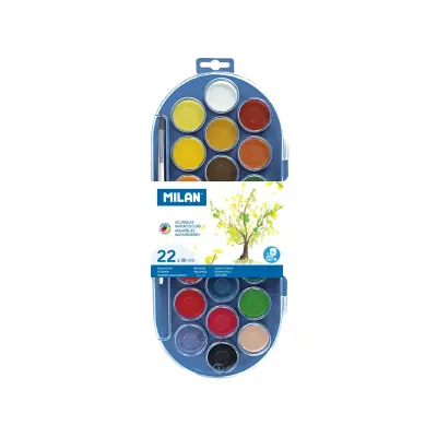 MILAN 80022 WATER COLOUR SULUBOYA (30MM) - 22'Lİ
