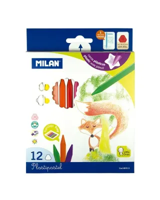 MILAN 80013 PLASTIPASTEL MUM PASTEL BOYA - 12'Lİ