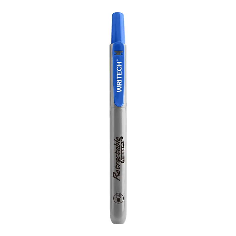 WRITECH W-805P BASMALI PERMANENT KALEM MAVİ - 12'Lİ KUTU