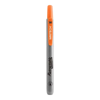WRITECH W-805P BASMALI PERMANENT KALEM TURUNCU - 12'Lİ KUTU