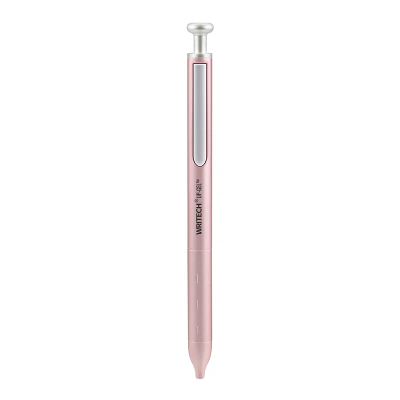 WRITECH W-0156 METAL UP PEMBE GÖVDE 0,7MM MAVİ JEL KALEM - 6'LI KUTU