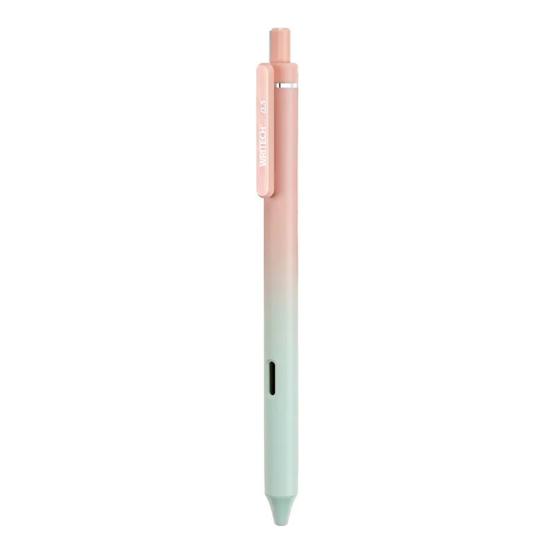 WRITECH W-0171 AURORA PEMBE-YEŞİL GÖVDE MAVİ JEL KALEM - 12'Lİ KUTU