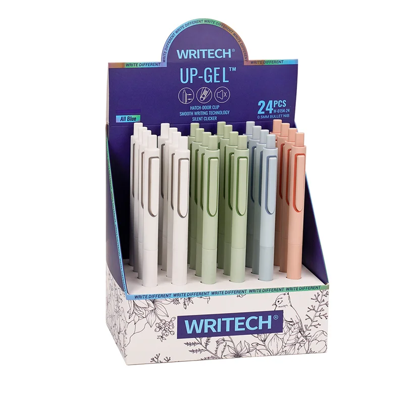 WRITECH W-0154 UP 0,5MM MAVİ JEL KALEM - 24'LÜ SET