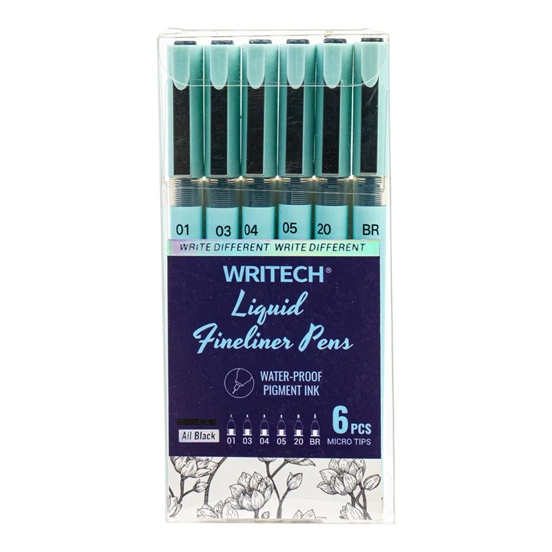 WRITECH W-704 LIQUID FINELINER KALEM - 6'LI