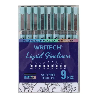 WRITECH W-704 LIQUID FINELINER KALEM - 9'LU