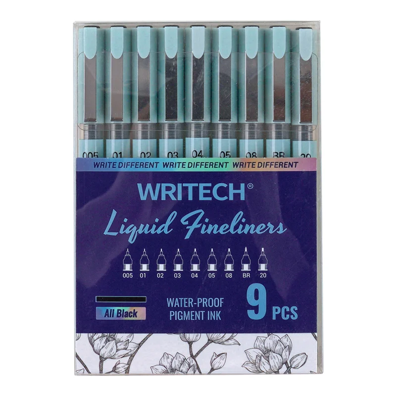 WRITECH W-704 LIQUID FINELINER KALEM - 9'LU
