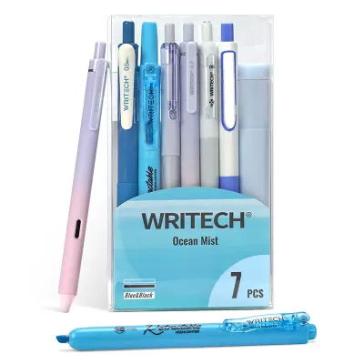 WRITECH W-JK04 OKYANUS MİSTİ KALEM SETİ (MAVİ) - 7'Lİ SET