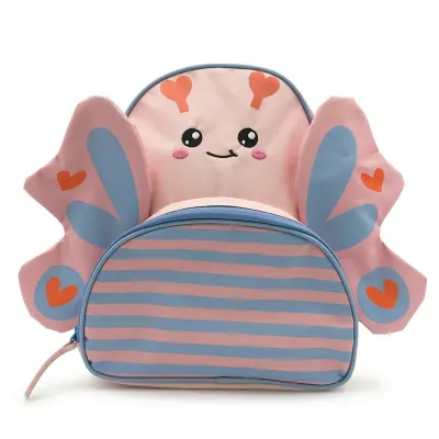 JUNCO KELEBEK TASARIM PEMBE SIRT ÇANTASI
