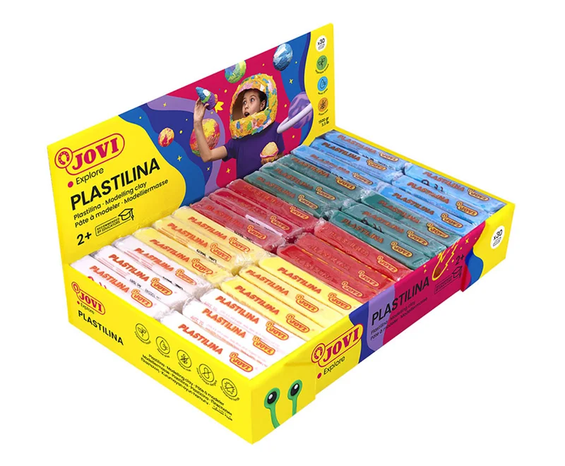 JOVI 70B 50GR KURUMAYAN OYUN HAMURU BASIC 6 X 5 RENK - 30'LU KUTU