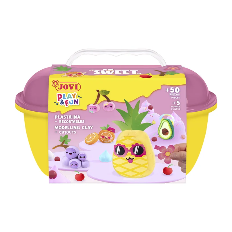 JOVI 2202 KURUMAYAN OYUN HAMURU PLAY&FUN ŞEKERLER SETİ