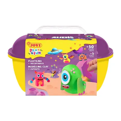 JOVI 2204 KURUMAYAN OYUN HAMURU PLAY&amp;FUN UZAYLILAR SETİ