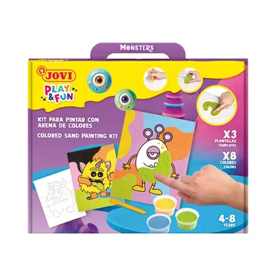 JOVI 2103 PLAY&amp;FUN MONSTERS KUM BOYA KİTİ