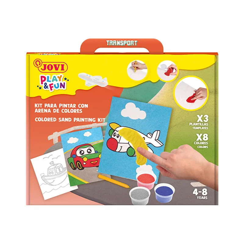 JOVI 2104 PLAY&amp;FUN TRANSPORTS KUM BOYA KİTİ