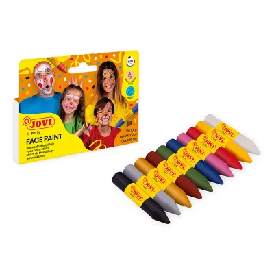 JOVI 176 YÜZ BOYASI STİK KALEM 6 RENK - 10'LU