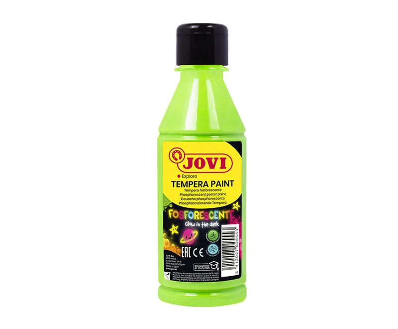 JOVI 519 GUAJ BOYA 250ML KARANLIKTA PARLAYAN FOSFORLU YEŞİL