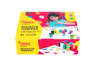 JOVI 521 GUAJ BOYA 15ML KAVANOZ + FIRÇA ASORTİ RENKLER - 12'Lİ KUTU