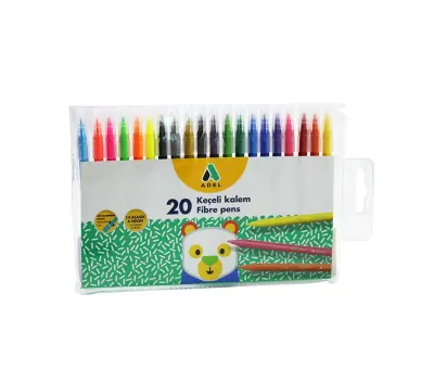 ADEL 20 RENK KEÇELİ KALEM 2220223100 (Best)