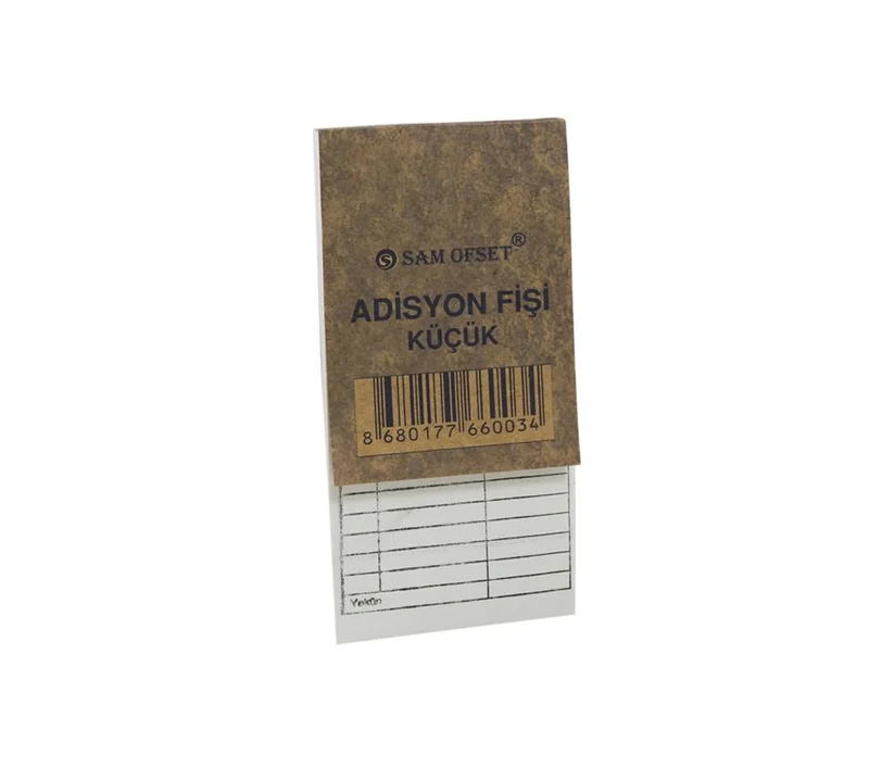 ADİSYON FİŞİ KÜÇÜK DÜZİNE (Best)