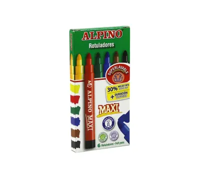 ALPINO 6 RENK MAXI KEÇELİ KALEM AR-05 (Best)
