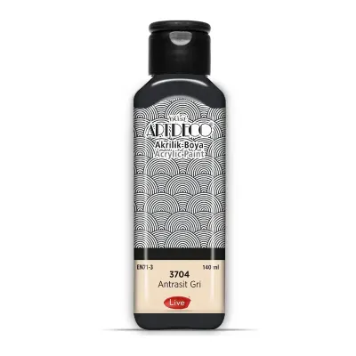ARTDECO AKRİLİK BOYA 140 ML ANTRASİT GRİ 070R-3704 (Best)