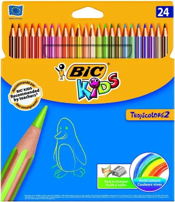 BİC TROPICOLORS 24 RENK KURUBOYA 9375183 (ÖZEL FİYAT) (Best)