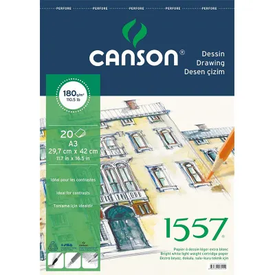 CANSON A3 29,7x42 cm RESİM DEF.180 gr 18020A3US (Best)