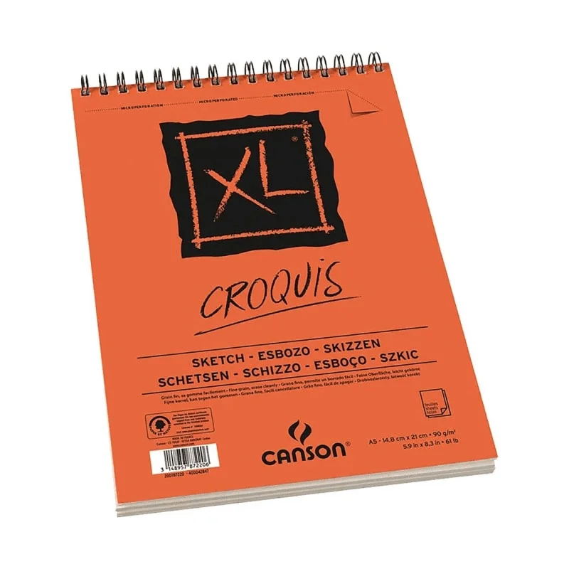 CANSON A5 ESKİZ DEFTERİ 50 YP CROQUIS XL ALBÜM 90 gr SPR 9050A5Ü (Best)