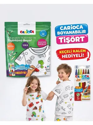 CARIOCA BOYANABİLİR TİŞÖRT-KEÇELİ 3-4 YAŞ KALEM HEDİYELİ LN-80005 (Best)