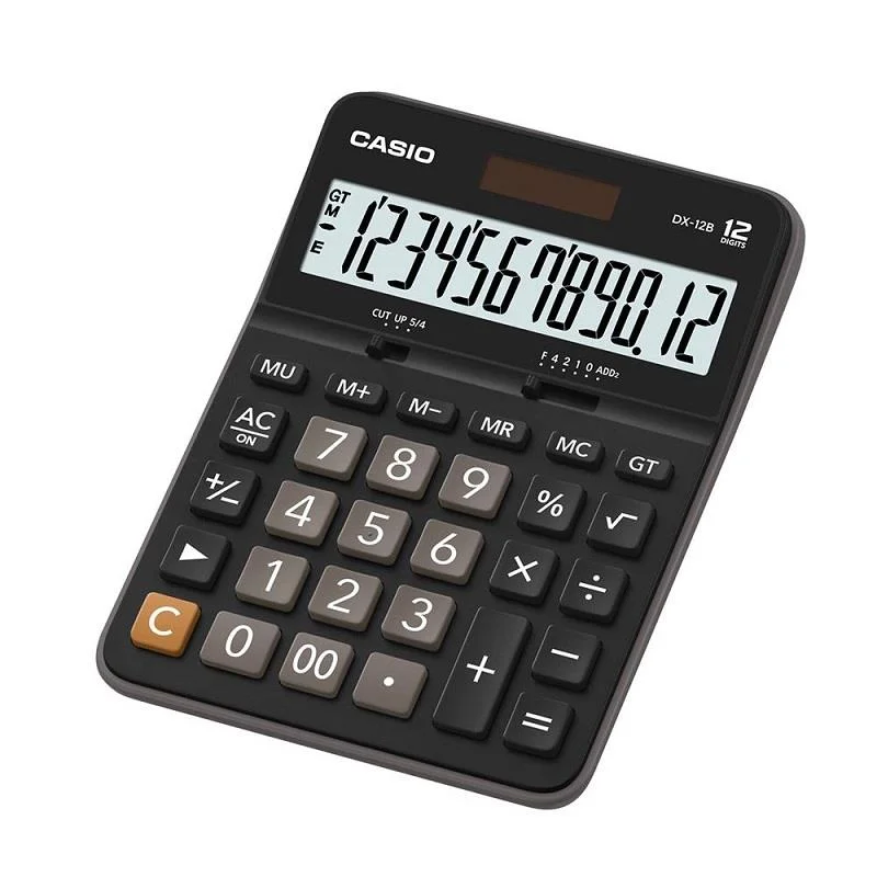 CASIO DX-12 B MASA ÜSTÜ HESAP MAKİNESİ 12 HANE (Best)