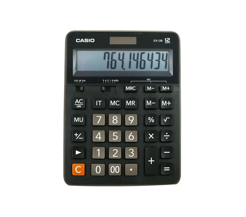CASIO GX-12 B/S MASA ÜSTÜ HESAP MAKİNASI 12 HANE (Best)