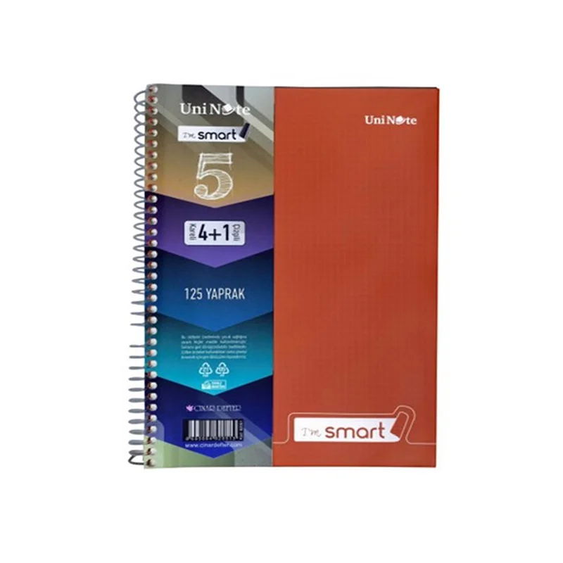 ÇINAR I'M SMART A4 125 YP 4+1 AYRAÇLI DEFTER 62051 (Best)