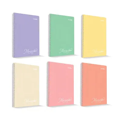 ÇINAR PASTEL A4 120 YP ÇİZGİLİ SPİRALLİ DEFTER 71910 (Best)