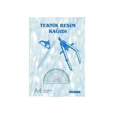 DİLMAN A4 TEKNİK RESİM KAĞIDI DİK (Best)