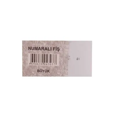 DİLMAN NUMARALI FİŞ BÜYÜK (Best)