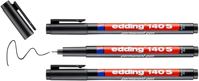 EDDİNG 140 S SİYAH PARMANENT KALEM (Best)
